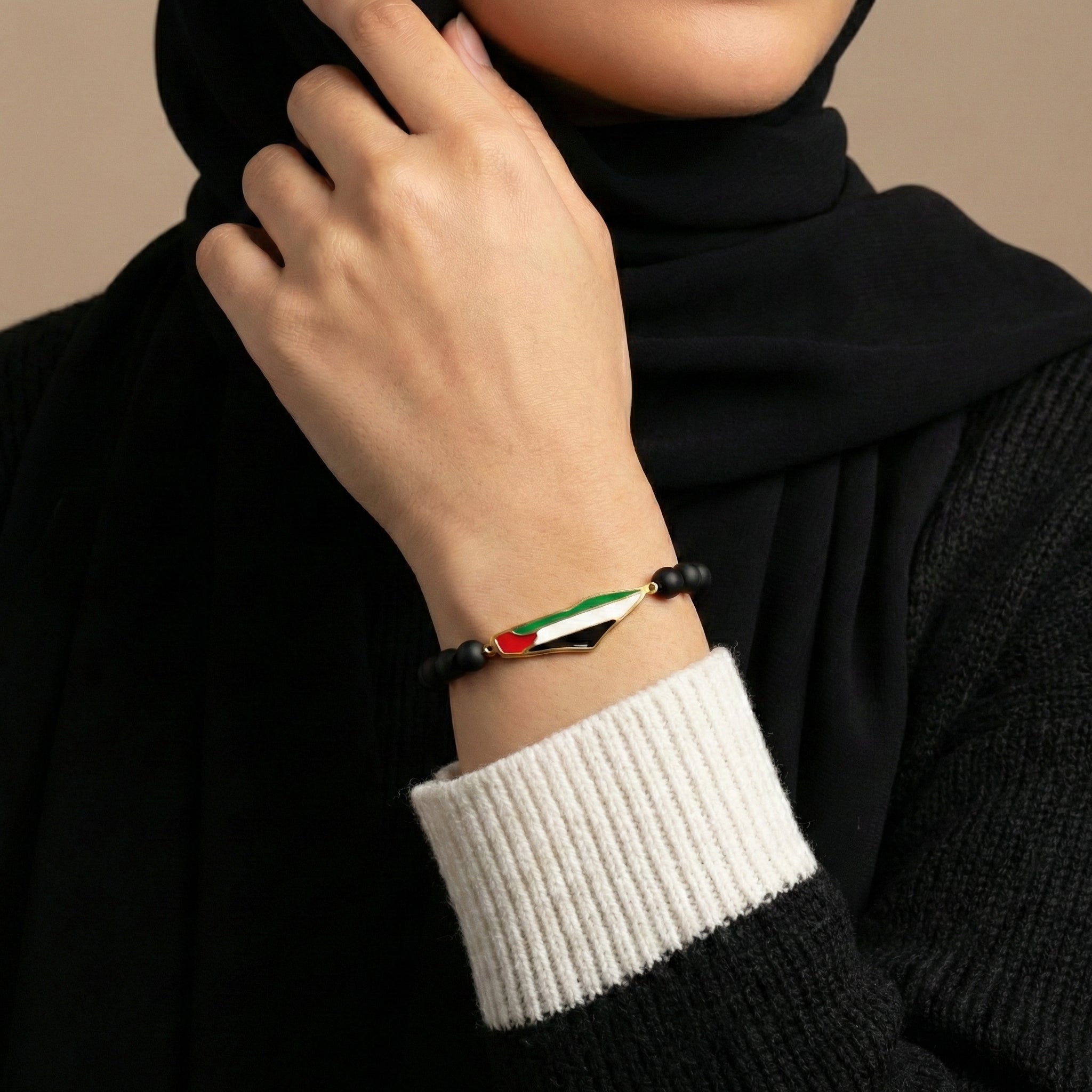 Bracelet de perles Palestine