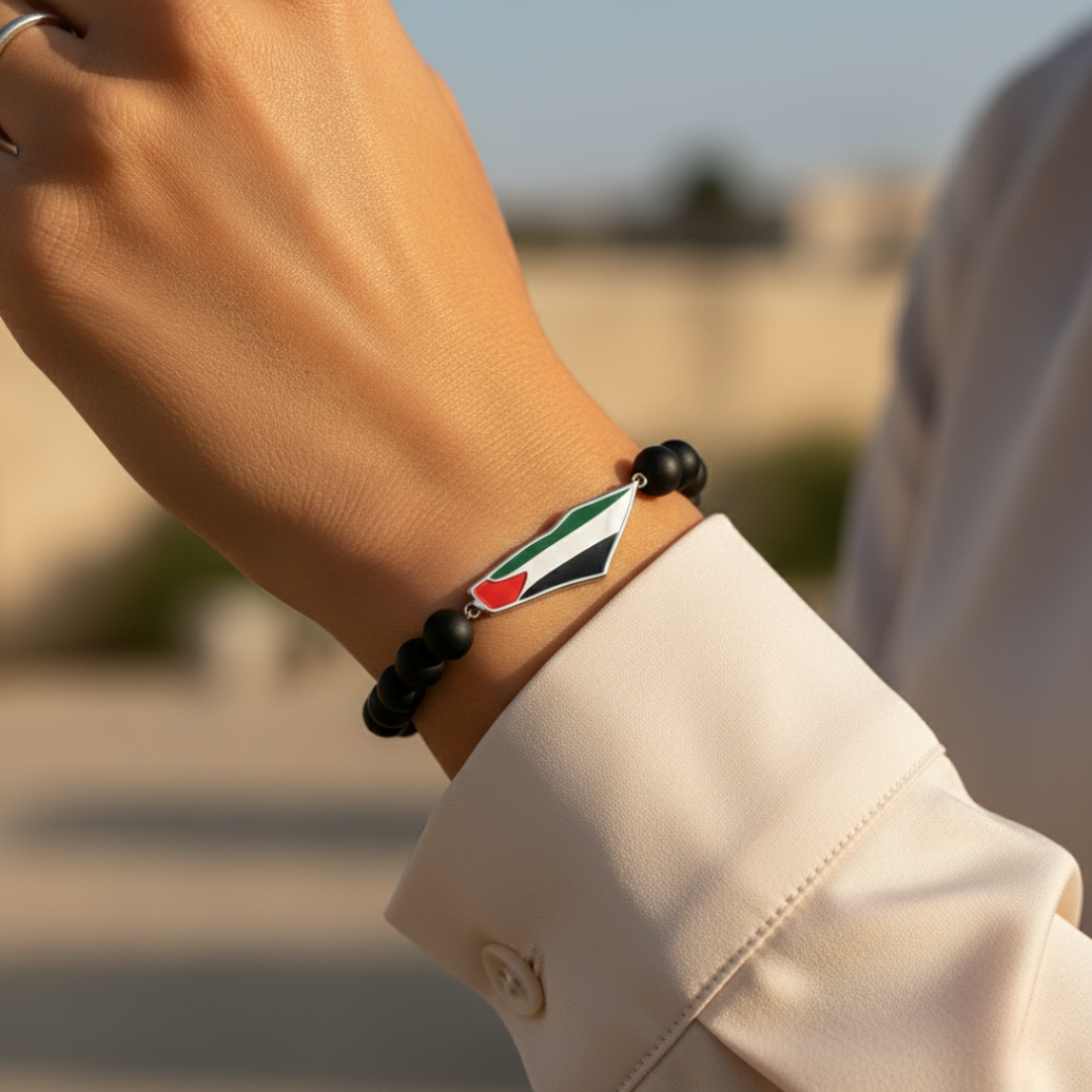 Bracelet de perles Palestine