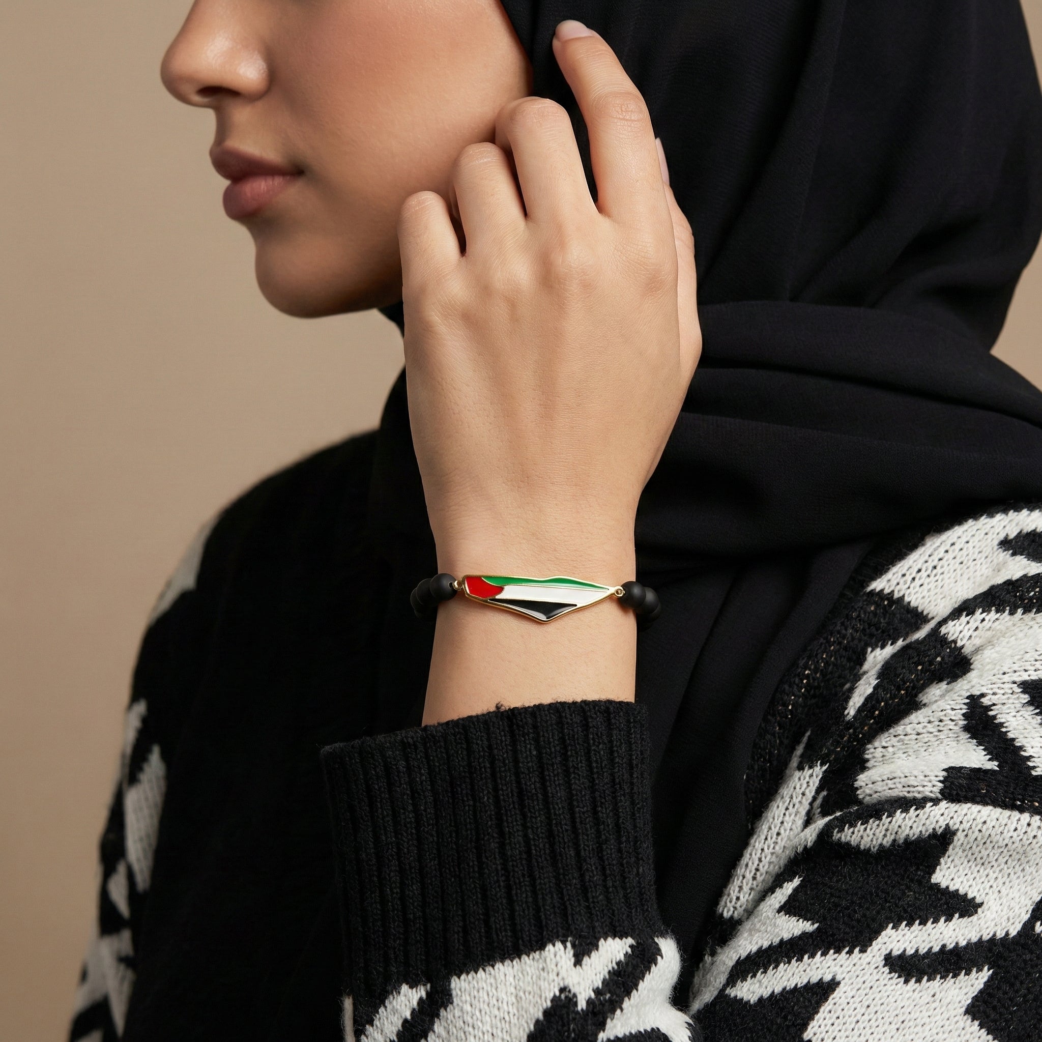 Bracelet de perles Palestine