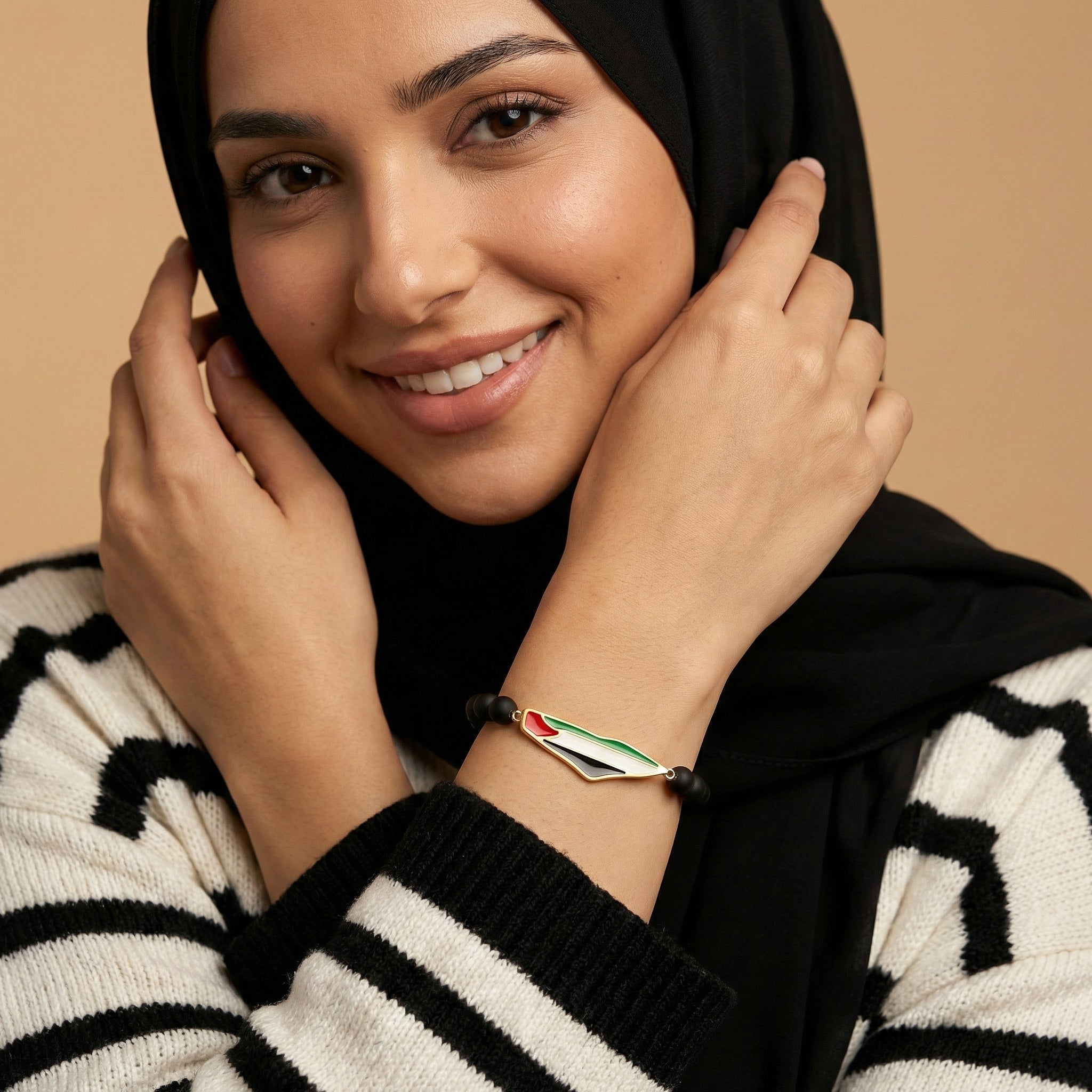 Bracelet de perles Palestine