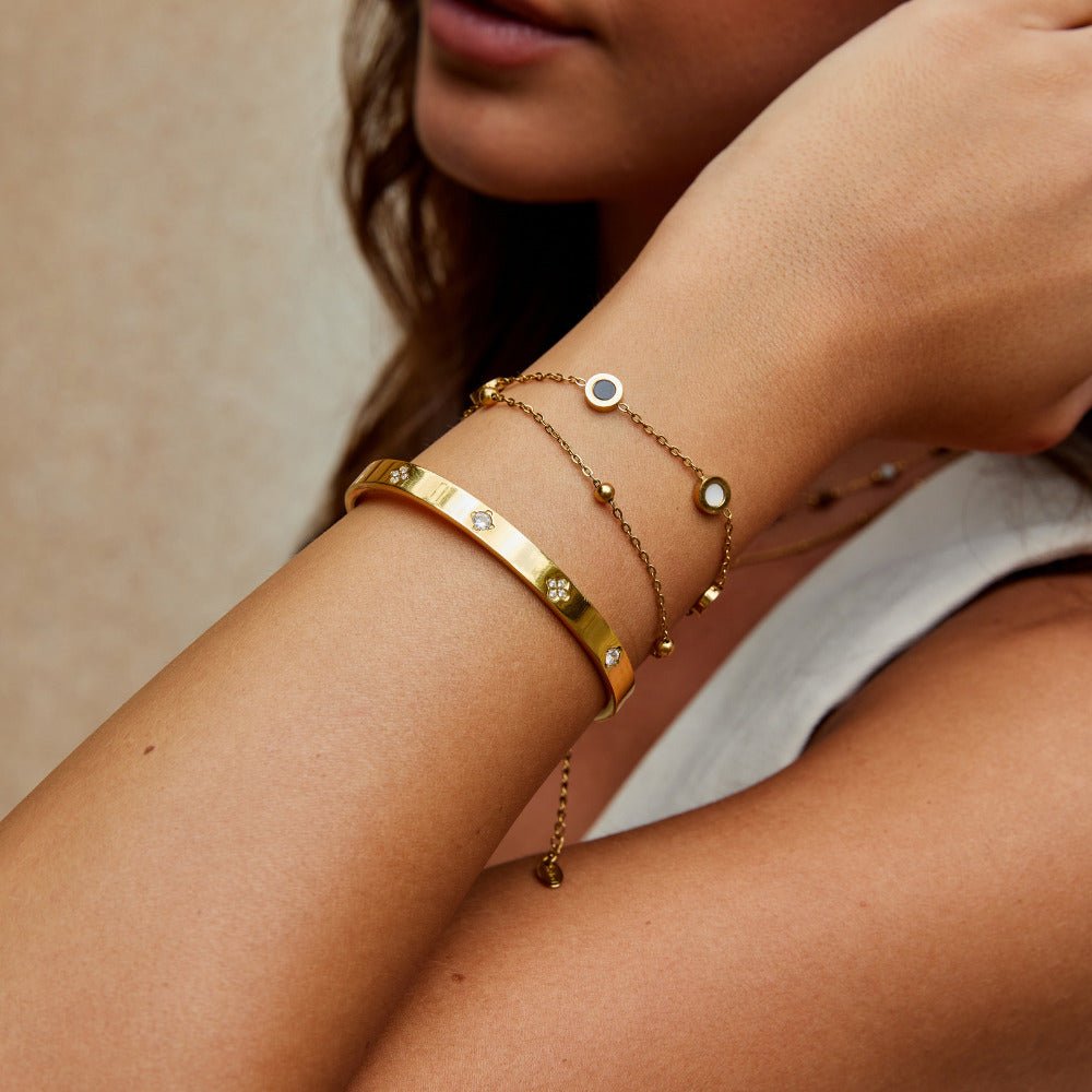 Bracelet trèfle d’or